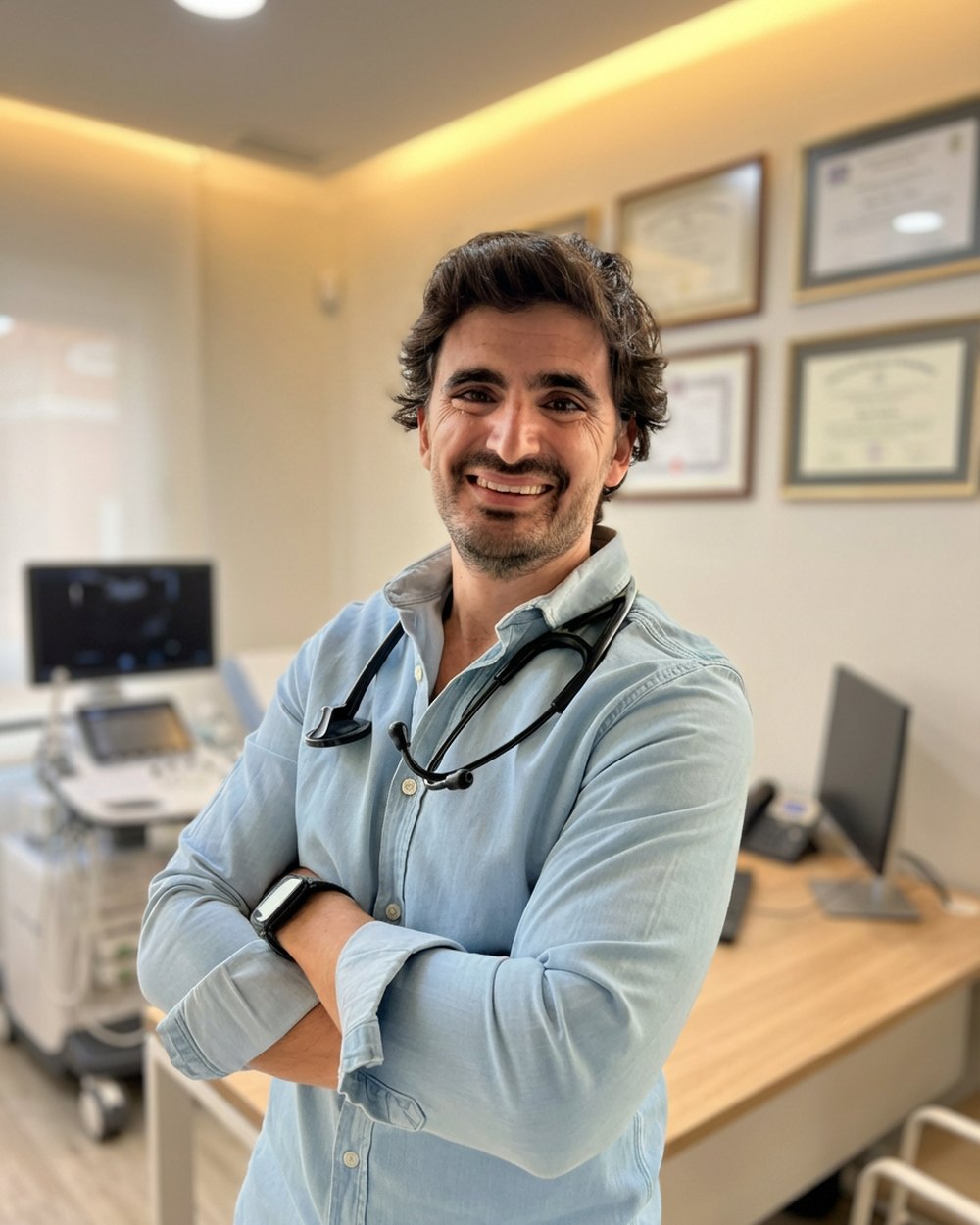 Dr. Fernando Casals Seoane en su consulta